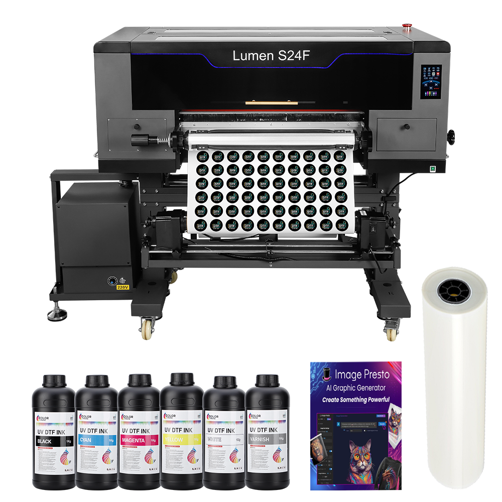 Lumen S24F 3D Embossed UV DTF Printer with Supplies