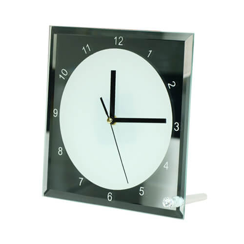 HPN SubliCraft Glass frame clock 20 x 20 cm Sublimation Thermal Transfer
