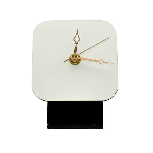 HPN SubliCraft Standing clock made of fiberboard 10 x 10 cm Sublimation Thermal Transfer