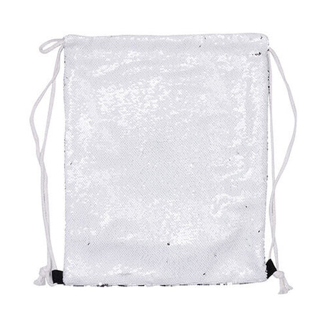 HPN SubliCraft 36 x 45 cm back sack with sequins for sublimation printing - white
