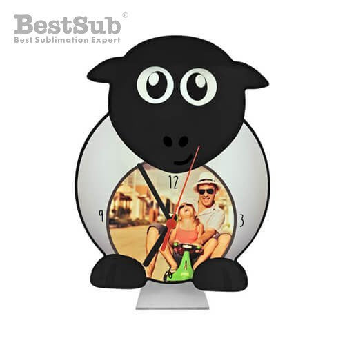 HPN SubliCraft Standing MDF clock for sublimation - Sheep