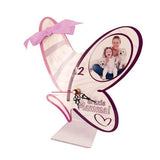 HPN SubliCraft Standing MDF clock for sublimation - Butterfly