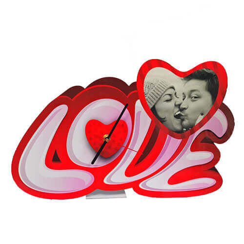 HPN SubliCraft Standing MDF clock for sublimation - Jelly Love