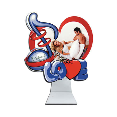 HPN SubliCraft Standing MDF clock for sublimation - Music