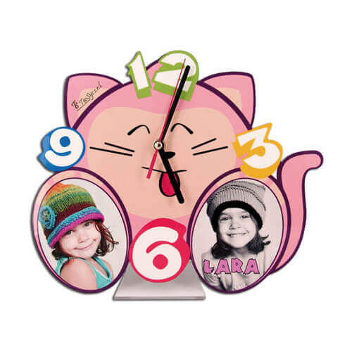 HPN SubliCraft Standing MDF clock for sublimation - Cat