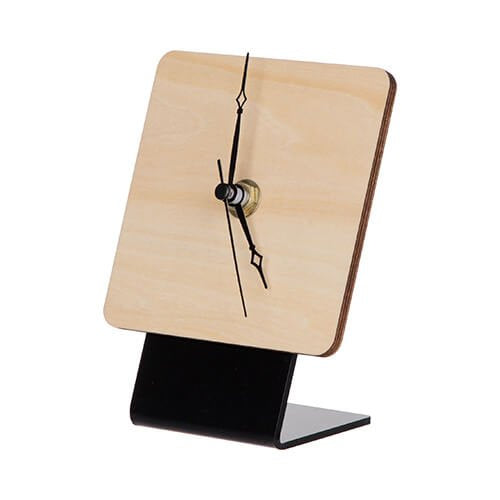 HPN SubliCraft Standing clock made of 10 x 10 cm plywood for sublimation