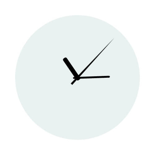 HPN SubliCraft Glass clock diameter 30 cm Sublimation Thermal Transfer