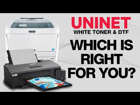 Uninet IColor 650 White Toner DTF Printer Starter Bundle