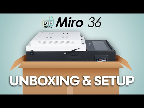 DTF Station Miro 36 DTF Powder Shaker and Dryer with Supplies Bundle