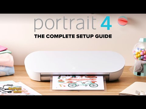 Silhouette Portrait 4 Unboxing, Setup, and Print and Cut With & Without A  Mat 