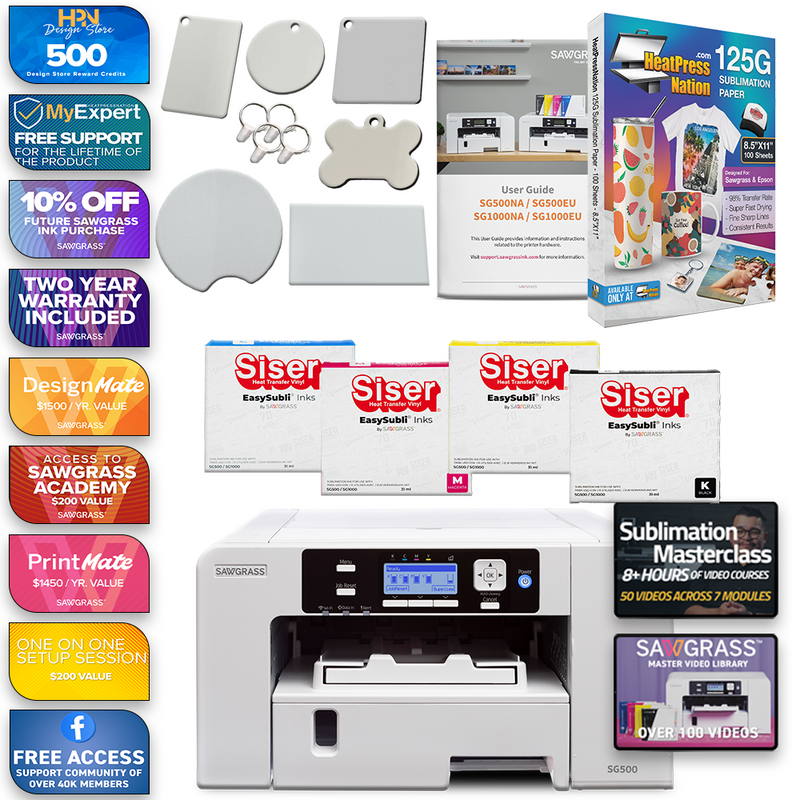 Sawgrass Virtuoso SG500 Complete Siser EasySubli Printer Kit