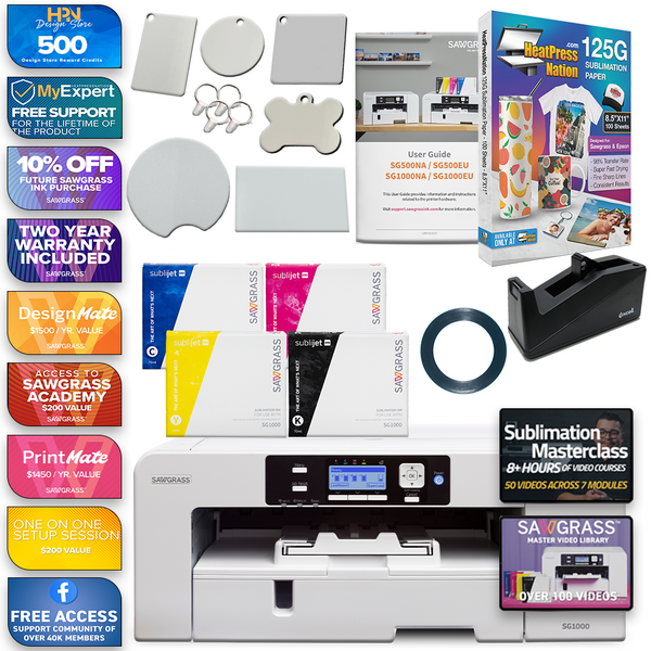 Sawgrass Virtuoso SG1000 Complete Sublijet Sublimation Printer Tape Kit