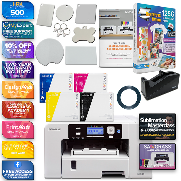 Sawgrass Virtuoso SG500 Complete Sublijet Sublimation Printer Tape Kit