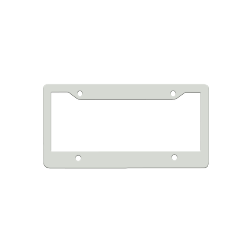 HPN SubliCraft Sublimation Aluminium License Plate Frame - Gloss White