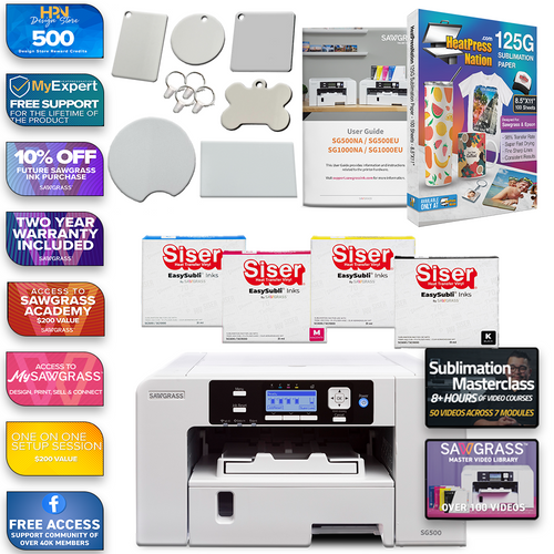 Sawgrass Virtuoso SG500 Complete Siser EasySubli Printer Kit