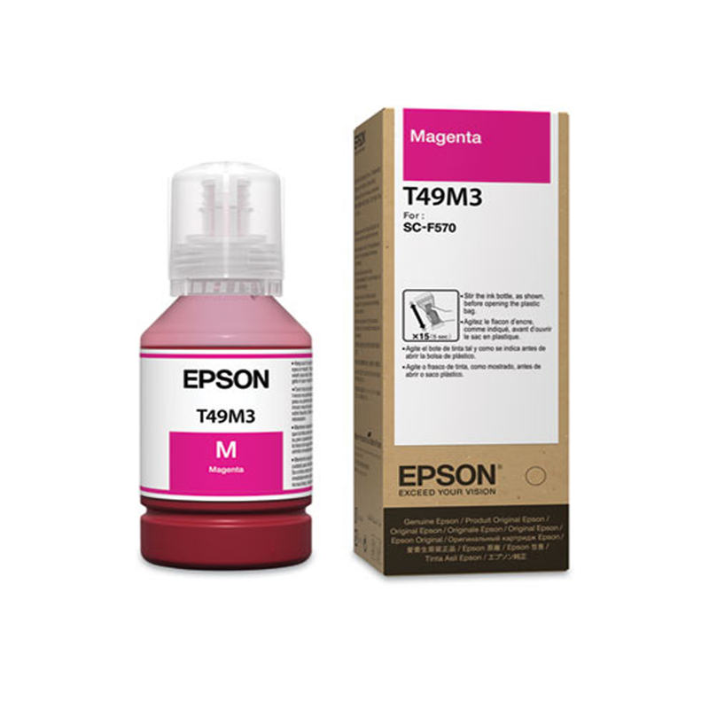 Epson T49M Magenta UltraChrome Dye Sublimation Ink for SureColor F170 and F570 - 140ml