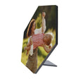 ChromaLuxe 6.53" x 7.5" Hexagon 1/4" Sublimation MDF Wood Desktop Panel w/ Kickstand - Gloss White/Black Back - HeatPressNation
