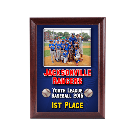 Unisub 6" x 8" Cherry Sublimation MDF Plaque with Ogee Edge - HeatPressNation