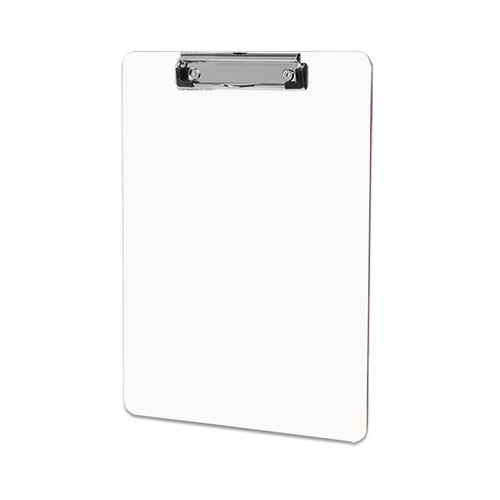 Unisub 9" x 12.5"Sublimation MDF Hardboard Clipboard with Flat Clip