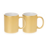 HPN SubliCraft 11 oz. Metallic Ceramic Sublimation Mug - 36 per Case - HeatPressNation