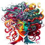 Neon Wild Hair Design - HeatPressNation