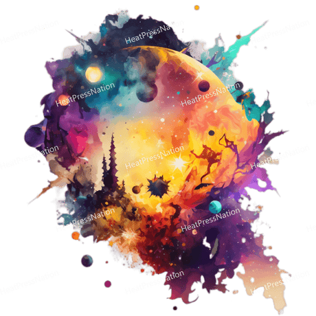 Colorful Distant World Design - HeatPressNation