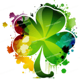 Splatter Clover Design - HeatPressNation