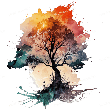Splatter Tree Design - HeatPressNation
