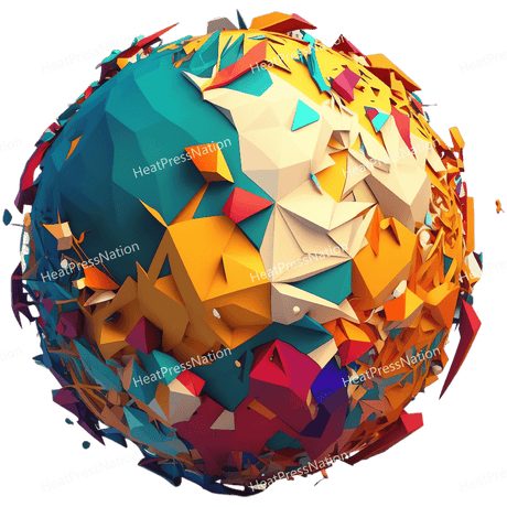 Colorful Orb Sphere Design - HeatPressNation