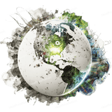 Waterless Globe Design - HeatPressNation