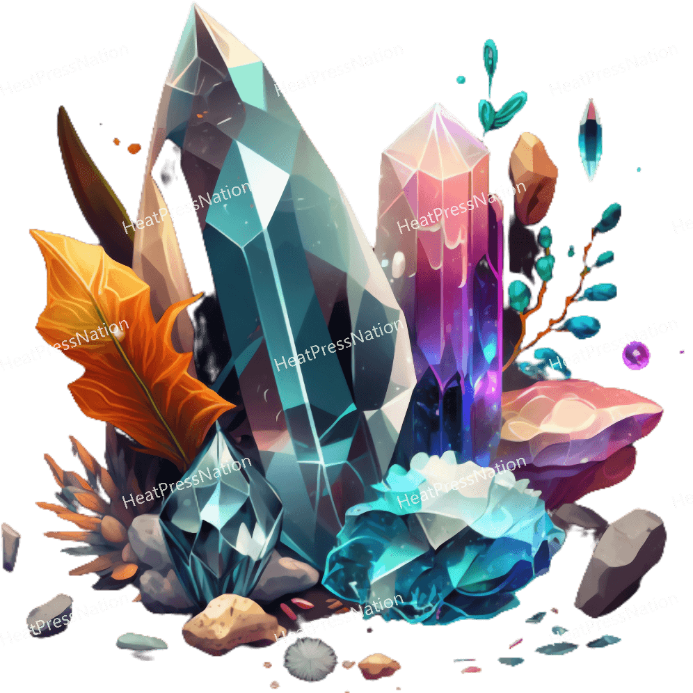 Mineral Crystals Design - HeatPressNation