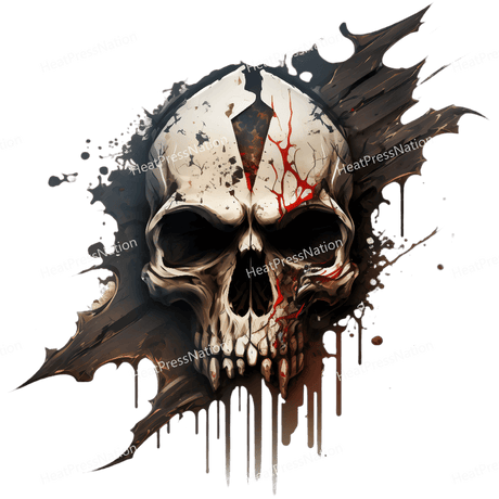 Skull Grunge Design - HeatPressNation
