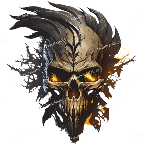 Fire Skull Design - HeatPressNation