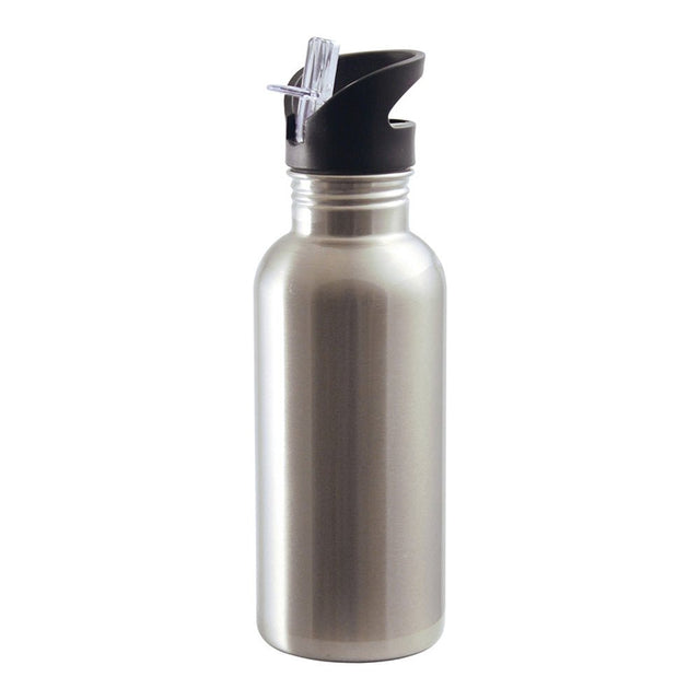 HPN SubliCraft 20 oz. Straw Top Stainless Steel Sublimation Water Bottle - 48 per Case - HeatPressNation
