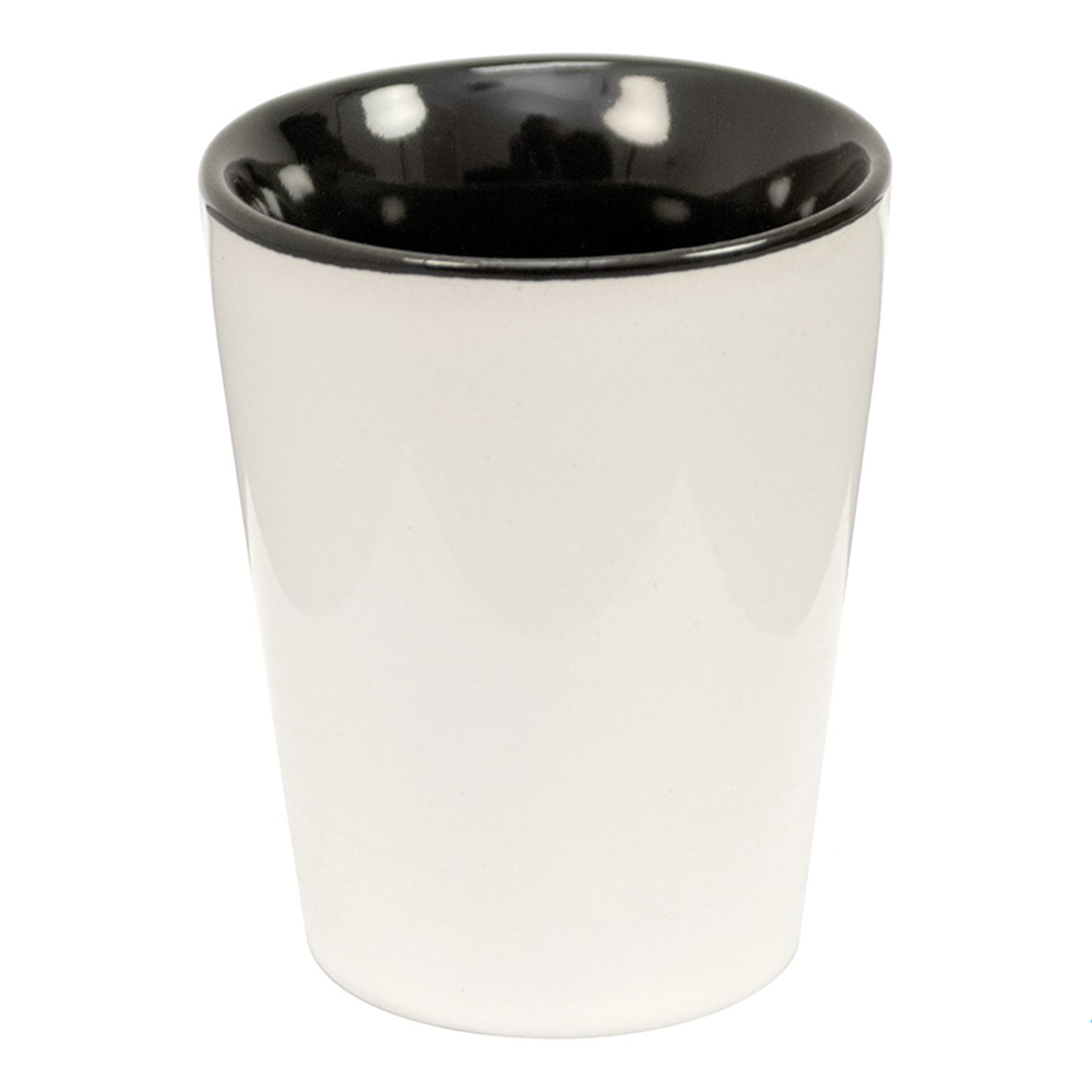 HPN ORCA Premium 1.5 oz. Sublimation Ceramic Shot Glass with Black Inn