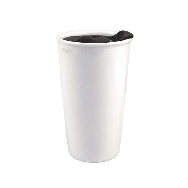 10 oz. Orca Stainless Steel Coffee Mug - White