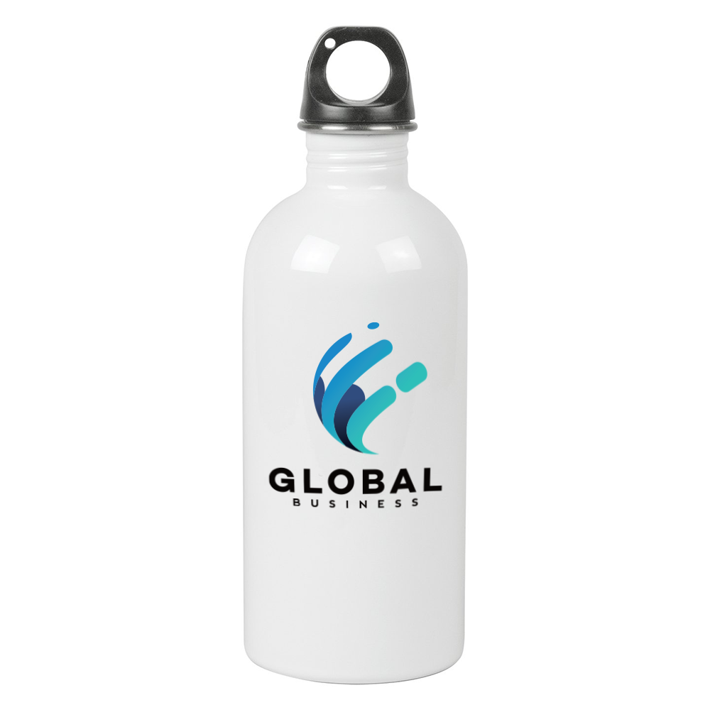 Stainless Steel Straw Top Sublimation Water Bottle - 20oz.