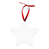 Unisub 3.81" x 3.98" Star Sublimation Aluminum Ornament - HeatPressNation