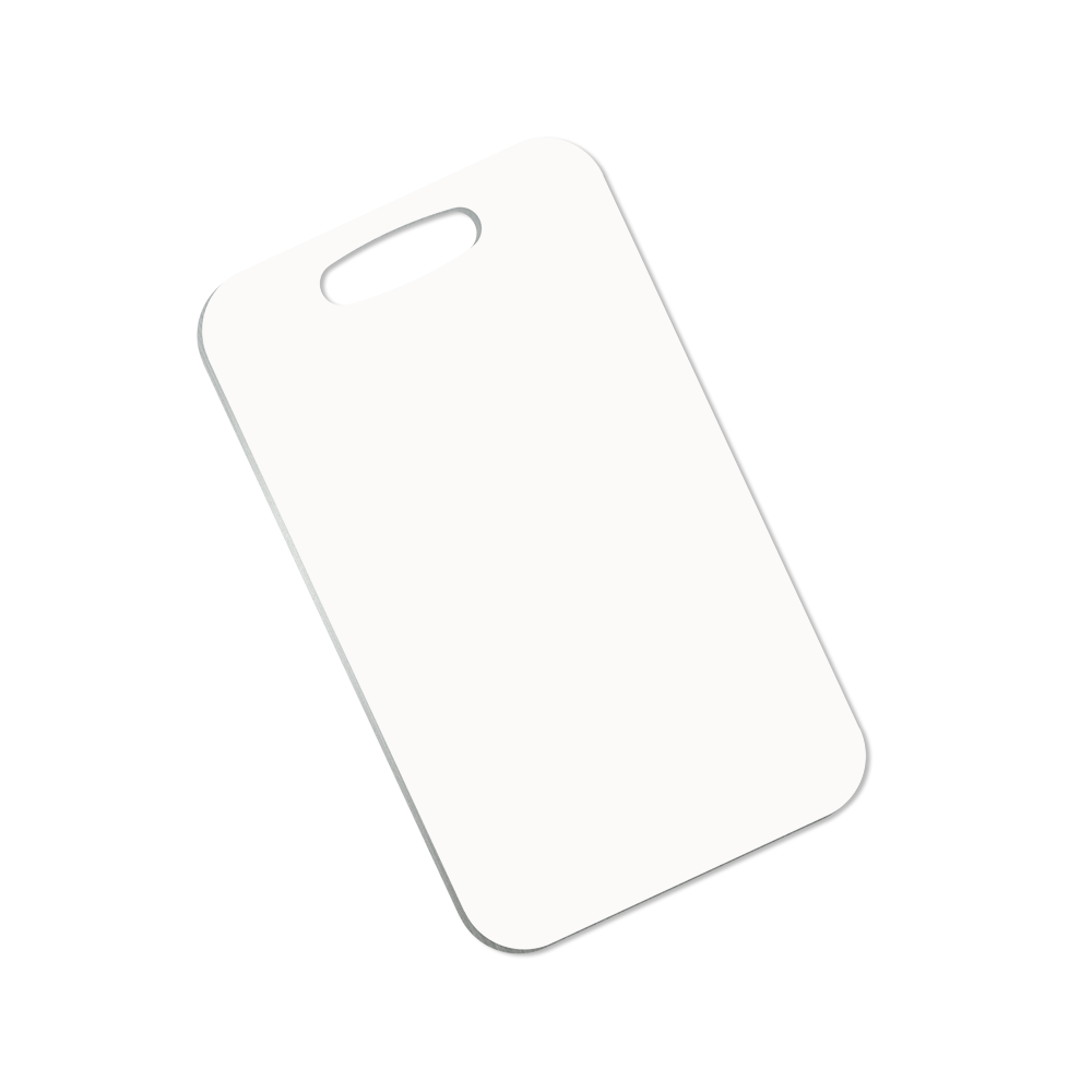 Unisub 2.5" x 4.25" Rectangle Sublimation Aluminum Bag Tag - HeatPressNation