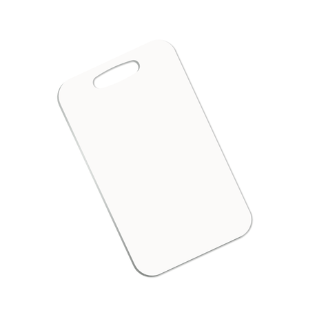 Unisub 2.5" x 4.25" Rectangle Sublimation Aluminum Bag Tag - HeatPressNation