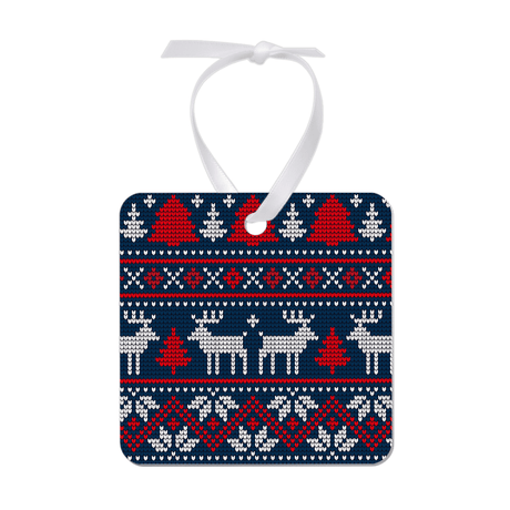 Unisub 2.75" x 2.75" Square Sublimation Aluminum Ornament - HeatPressNation