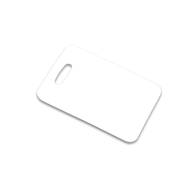Unisub White Gloss Aluminum Business Card (2-Sided) - 2 x 3.5