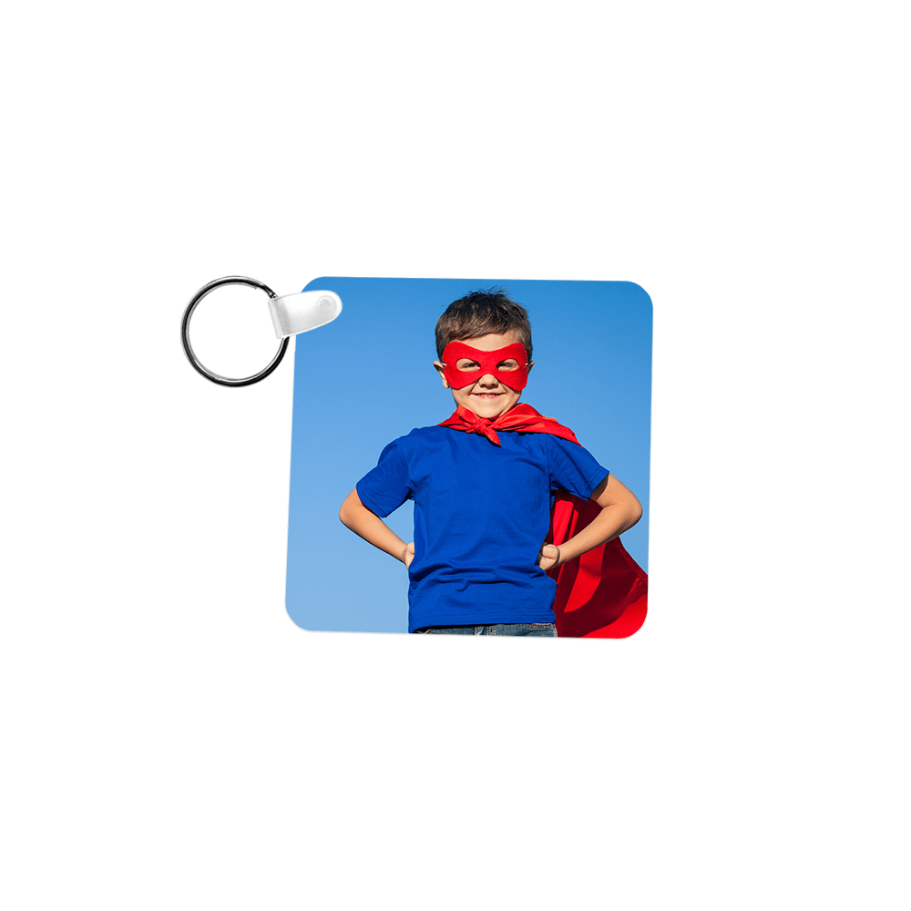 Unisub 2.25" x 2.25" Square Sublimation FRP Keychain - HeatPressNation