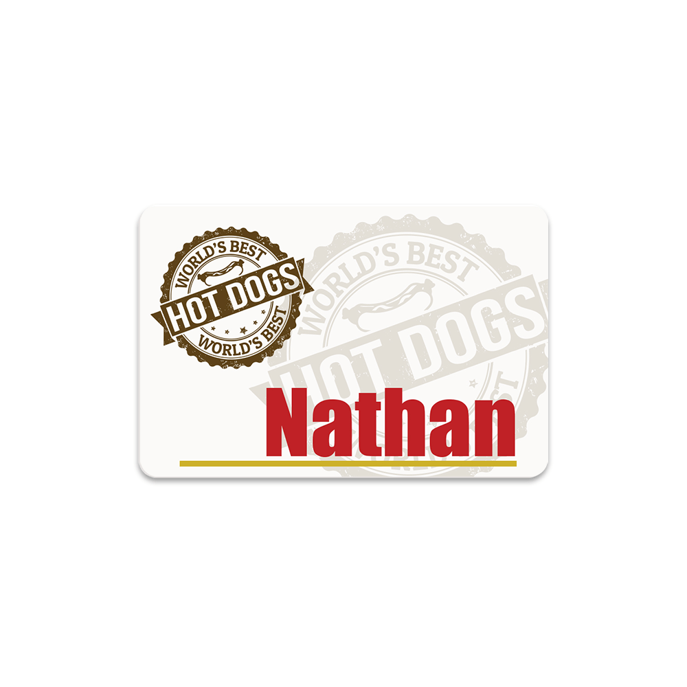Unisub 2" x 3" Gloss Sublimation FRP Name Badge - HeatPressNation