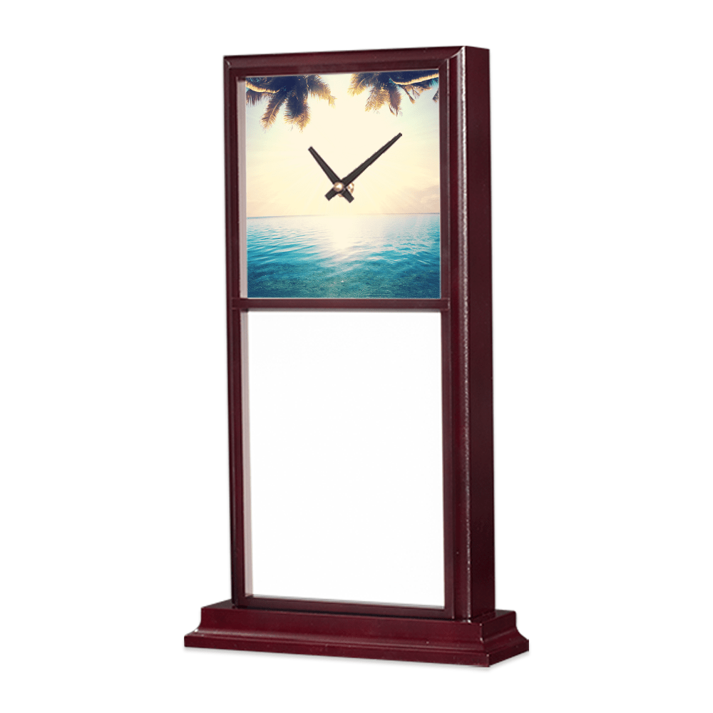 Unisub 6" x 6" Square Mantle Clock Sublimation Hardboard Tile Insert - HeatPressNation