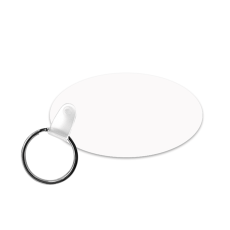 Unisub 1.375 x 2.5" Oval Sublimation Aluminum Keychain - HeatPressNation