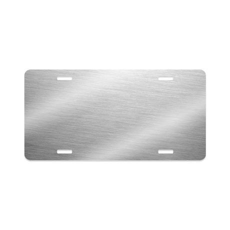Unisub 11.875" x 5.875" Clear Gloss Sublimation Aluminum License Plate - HeatPressNation
