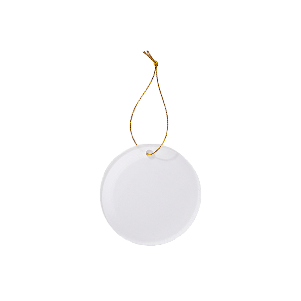 HPN SubliCraft 3" Round Sublimation Glass Ornament - 25 Per Case - HeatPressNation