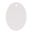 HPN SubliCraft 3" Oval Sublimation Ceramic Ornament with Hole - 100 per Case - HeatPressNation