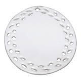HPN SubliCraft 3" Sublimation Oval Doily Ceramic Ornament with Leaf Trim - 100 per Case - HeatPressNation